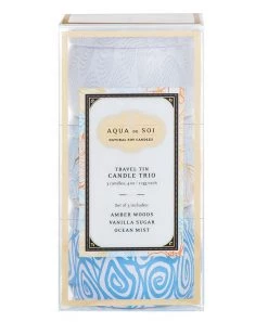 She She Boutique Travel Tin Candle, Set Of 3- Nuovo