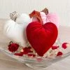 She She Boutique GIFTS Velvet Decor Heart - Ivory, Red, Luxe Berry, Luxe Platinum OR Rose