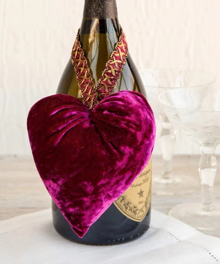 She She Boutique GIFTS Velvet Decor Heart - Ivory, Red, Luxe Berry, Luxe Platinum OR Rose 4 She She Boutique GIFTS Velvet Decor Heart - Ivory, Red, Luxe Berry, Luxe Platinum OR Rose