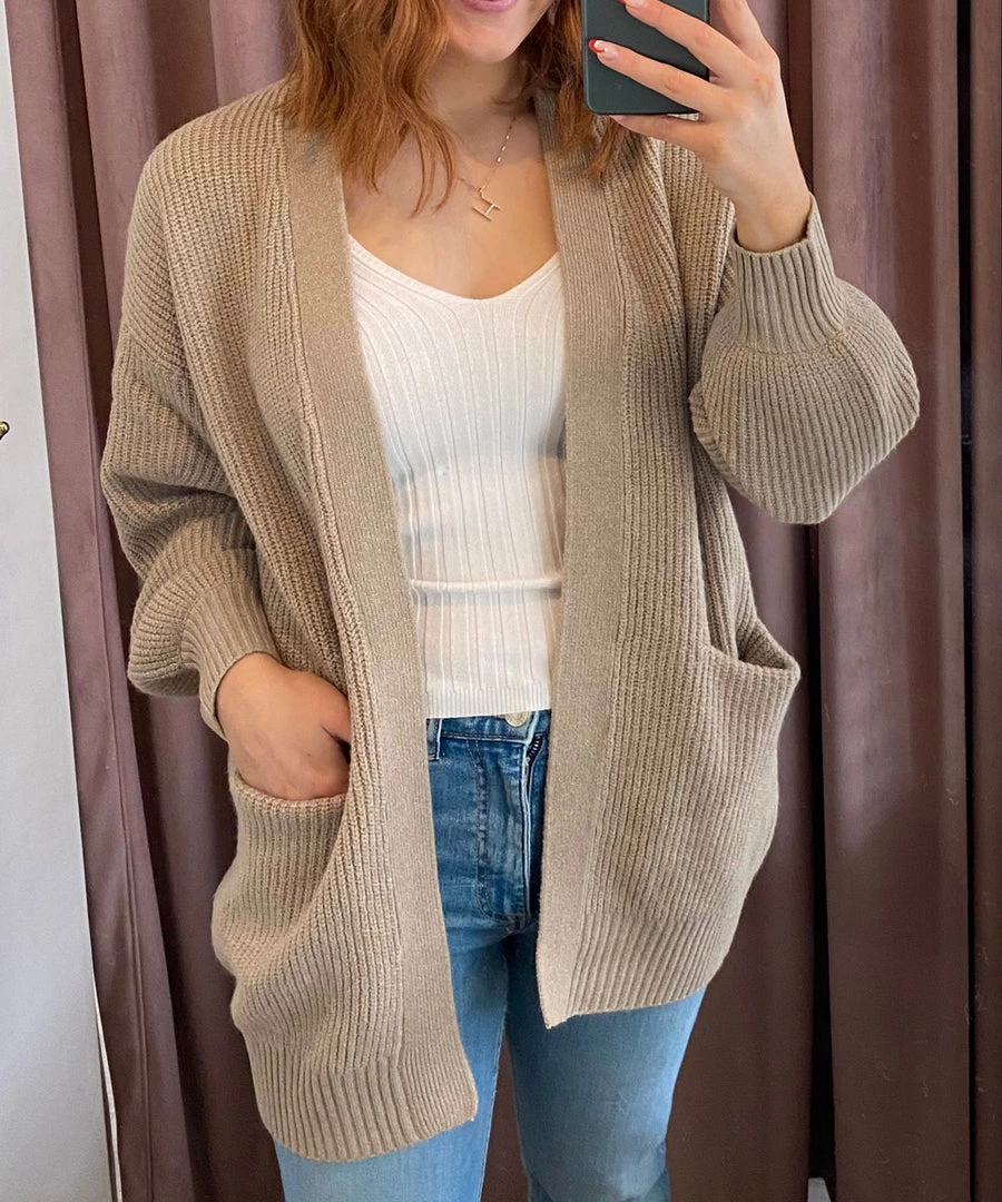 She She Boutique CLOTHING Coretta Cardigan - Camel 3 She She Boutique CLOTHING Coretta Cardigan - Camel