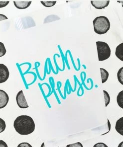 She She Boutique Frosted Cups, Set Of 10 - Beach, Please. GIFTS