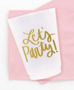 She She Boutique Frosted Reusable Cup Set 0f 10 - Let's Party