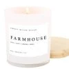 She She Boutique White Jar Candle With Wood Lid - Farmhouse GIFTS