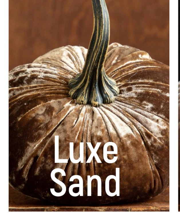 She She Boutique Large Velvet Pumpkins - Gold, Ivory, Brass, Orange, Sand, Olive OR Rust 10 She She Boutique Large Velvet Pumpkins - Gold, Ivory, Brass, Orange, Sand, Olive OR Rust